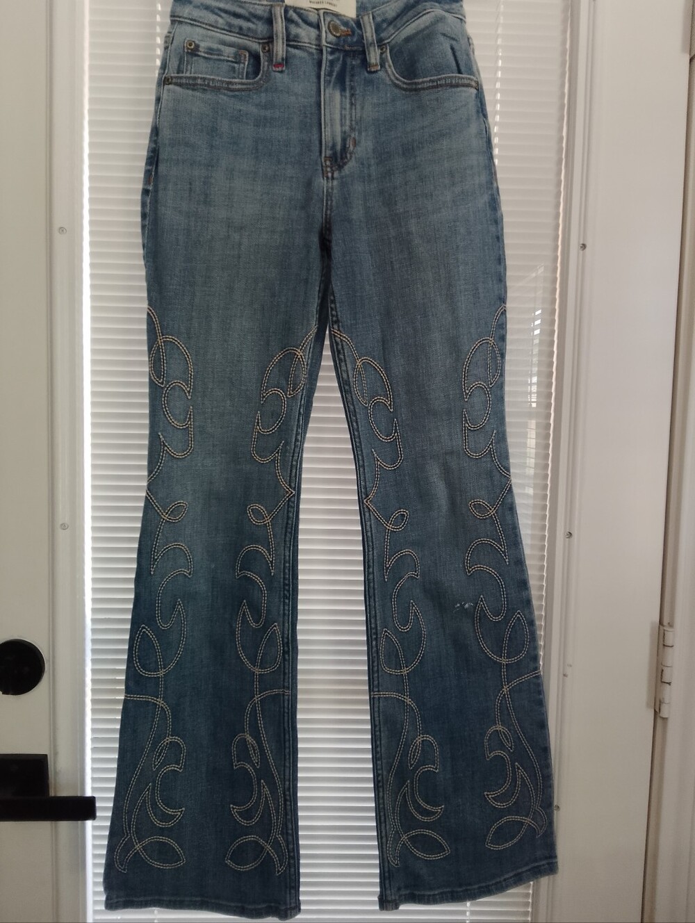 Idyllwind Meranda Lambert Embroidered Flame Flare Jeans 0Wx30L